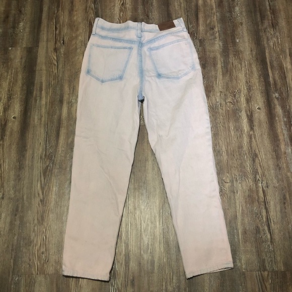 Madewell Jeans Women's 27 The Momjean Overdyed High Rise Straight Leg Preppy - Picture 6 of 8